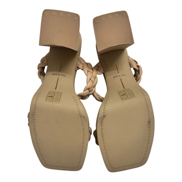 DV‎ by DOLCE VITA Women's Tan Nairi Braided Strappy Round Heel Sandal Size 11 - Picture 8 of 9